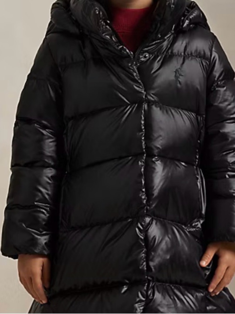 Polo Ralph Lauren Toddler Girls Down Hooded Long Jacket Size- 3T